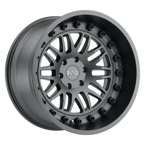 Black Rhino Fury 20x9.5 6x5.5 Matte Gunmetal Wheel 20" -18mm Rim