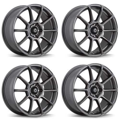 Set 4 18" Konig 41MG Runlite  18x8 Wheels 5x4.50 +45mm