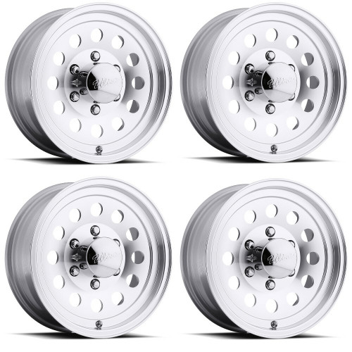 Set 4 15" Ultra 062 Smooth Mod Trailer  15x6 Wheels 6x5.50 +00mm