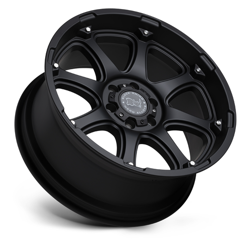 Black Rhino Glamis 20x9 5x5.5 Matte Black Wheel 20" 0mm For Dodge Ram Rim