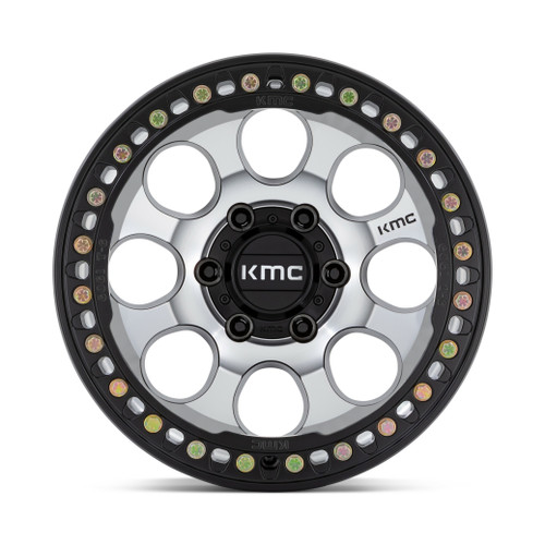 KMC KM237 Riot Beadlock 17x8.5 6x135 Machined Black Windows Black Wheel 17" 0mm