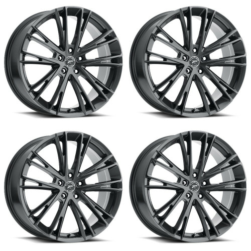 Set 4 20" Platinum 458GN Prophecy 20x8.5 5x115 Gloss Gunmetal Clear-Coat 35mm