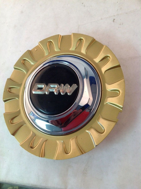 DRW Aftermarket Gold Ring Chrome Center Cap 2 Piece BC-059 Center BC-108 DRW5