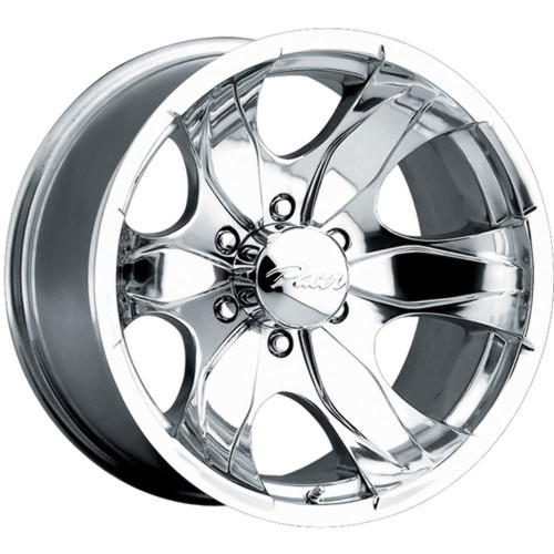 17" Pacer 187P Warrior 17x8 6x5.5 Polished Wheel 10mm For Chevy GMC Cadillac Rim