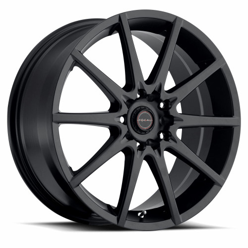 17" Focal 428SB F-04 17x7.5 4x100 4x108 Satin Black Satin Clear Coat Wheel 42mm