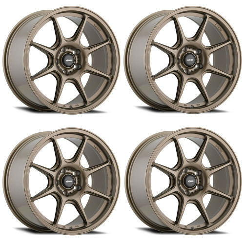 Set 4 15" Konig 102BZ Lockout  15x7 Wheels 4x100 +38mm
