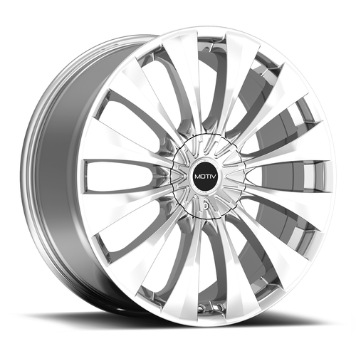 20" Motiv 436C 20x8.5 5x108 5x112 Chrome Plated Wheel 40mm Suv Car Street Rim