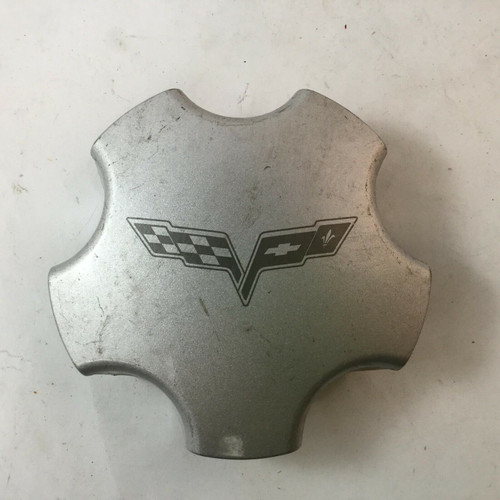 05-07 Chevy Corvette Factory OEM Silver Wheel Center Cap 9594652 CH261
