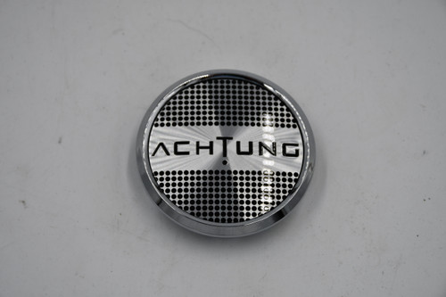 Achtung Chrome w/ Black Lettering Wheel Center Cap Hub Cap 2341K062 2.5"