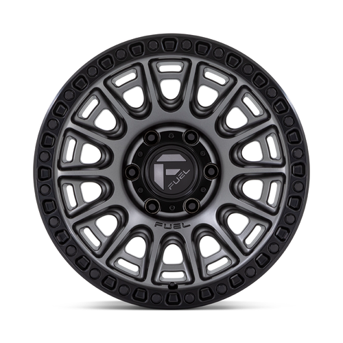 17" Fuel D835 Cycle 17x8.5 5x120 34mm Wheel Matte Gunmetal Black Ring Rim