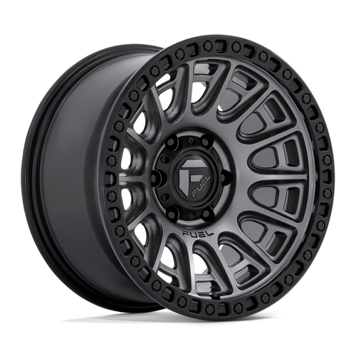 Set 4 17" Fuel D835 Cycle 17x8.5 5x120 34mm Wheels Matte Gunmetal Black Ring Rim