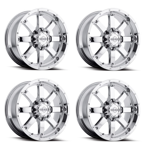 Set 4 17" Gear Off Road 726C Big Block  17x9 Wheels 6x135 6x5.50 +18mm