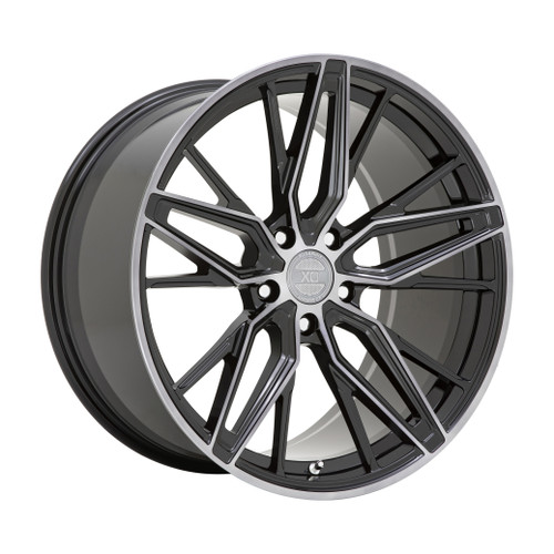 XO Zurich 20x9 5x120 Gloss Black W/ Machined Gloss Dark Tint Wheel 20" 20mm Rim