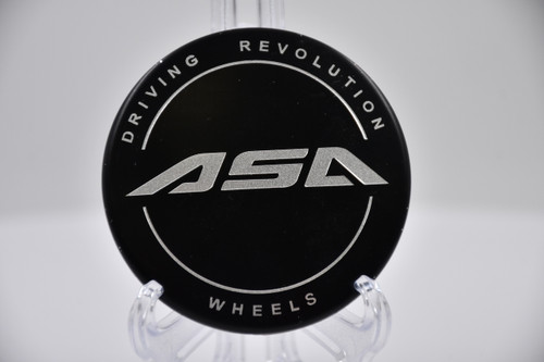 ASA Driving Revolution Black w/Silver Logo Wheel Center Cap Hub Cap MG-P1706Z4