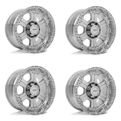 Set 4 Pro Comp PA89 Kore 16x8 6x5.5 Polished Wheels 16" 0mm Rims Set 4 Pro Comp PA89 Kore 16x8 6x5.5 Polished Wheels 16" 0mm Rims