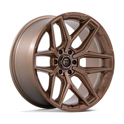 Set 4 17" Fuel Flux 17x9 5x5 -12mm Platinum Bronze Wheels Lifted For Jeep Rims