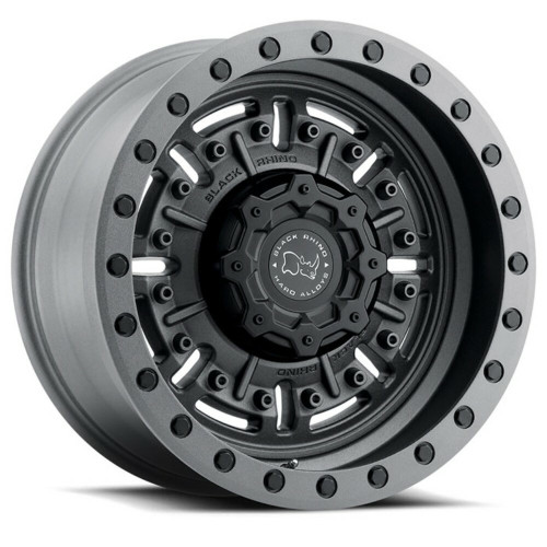 Black Rhino Abrams 20x9.5 8x6.5 Textured Matte Gunmetal Wheel 20" -18mm Rim
