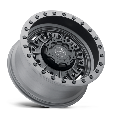 Black Rhino Abrams 20x9.5 8x6.5 Textured Matte Gunmetal Wheel 20" -18mm Rim