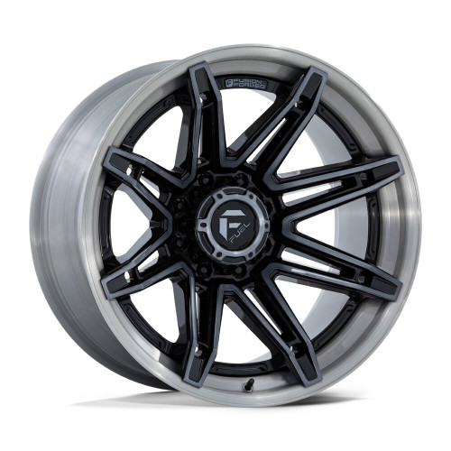 Fuel FC401 Brawl 22x10 6x5.5 Gloss Black Brushed Gray Tint Wheel 22" -18mm Rim