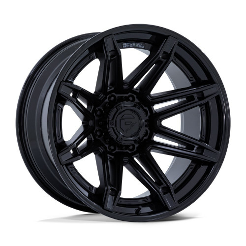 Fuel FC401 Brawl 22x12 6x5.5 Matte Black Gloss Black Lip 22" -44mm Lifted Wheel