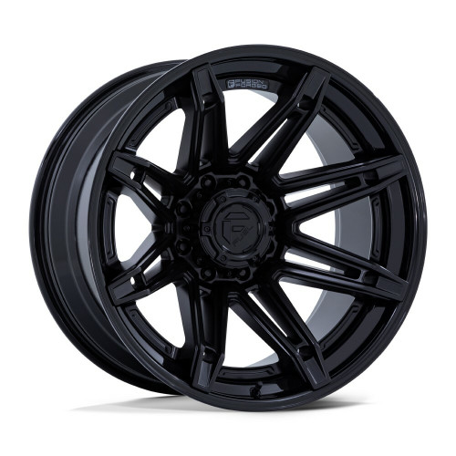 Fuel FC401 Brawl 22x12 6x135 Matte Black Gloss Black Lip 22" -44mm Lifted Wheel