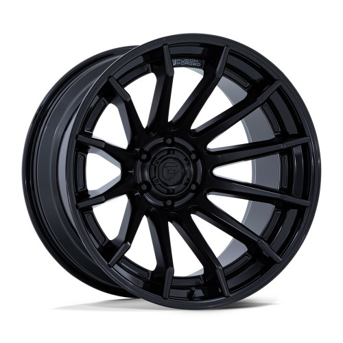 Fuel FC403 Burn 22x12 5x5 Matte Black Gloss Black Lip 22" -44mm For Jeep Wheel