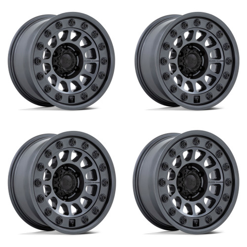 Set 4 Black Rhino BR012 Outback 17x8.5 Matte Gunmetal Wheels 6x5.5 17" -10mm
