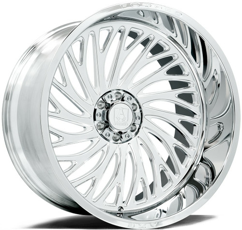 22" Axe Wheels AF10 Forged (right) Fully Polished 22x12 8x180 -44mm Truck Wheel