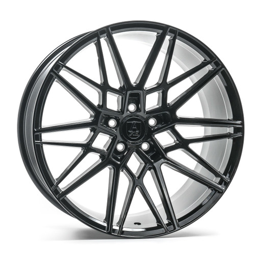 Set 4 20" Axe Wheels CF1 Gloss Black 20x9 Wheels 5x5 45mm For Jeep Rims