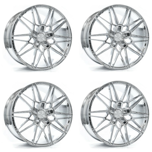 Set 4 20" Axe Wheels CF1 Chrome 20x9 Wheels 5x130 45mm Rims