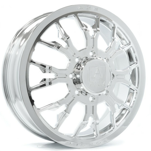 24" Axe Wheels AF6 Dually (Front) Fully Polished 24x8.25 Wheel 8x200 Truck Rim