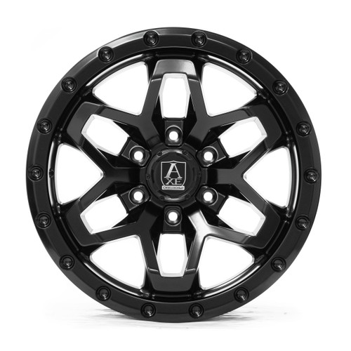 17" Axe Wheels Syrinks Satin Black 17x9 Wheel 6x5.5 -15mm Lifted Truck Suv Rim