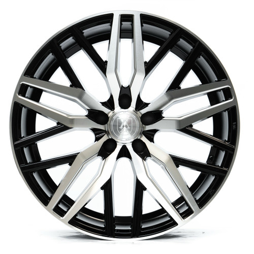 22" Axe Wheels EX30 Black & Polished Face 22x10.5 Wheel 5x108 25mm Rim