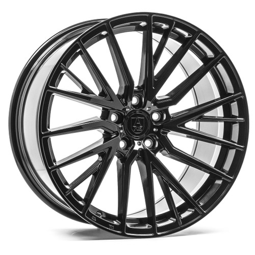 Set 4 20" Axe Wheels EX40 Gloss Black 20x8.5 Wheels 5x120 25m Rims