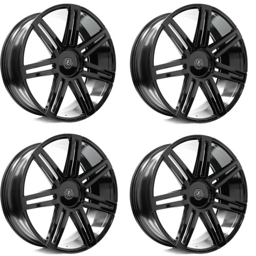 Set 4 26" Axe Wheels EX26 Gloss Black 26x10 Wheels 5x4.5 28mm Truck Suv Rims