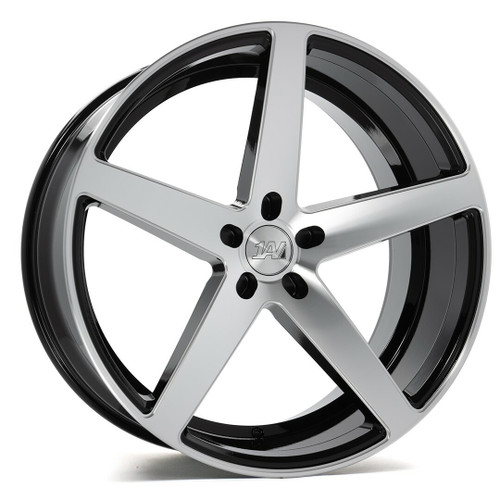 9　　No.5 Axe ZX9 Wheels 22.0x9 5x5 (5x127) Black And Polished Face A2i Wheel an