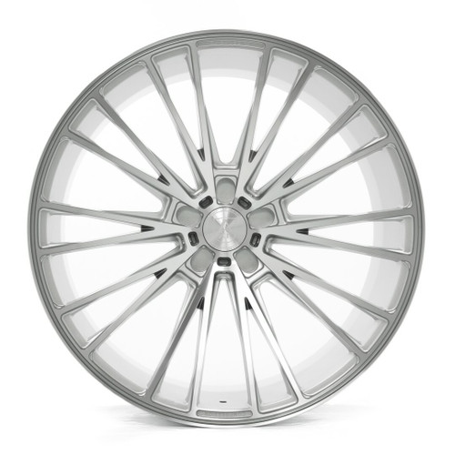 22" Axe Wheels CF2 Silver 22x10.5 Wheel 5x120 38mm Rim