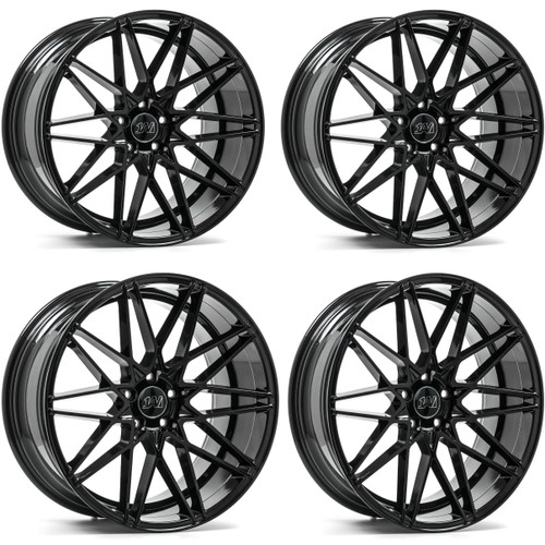 Axe ZX4 Wheels 22.0x9 5x4.5 (5x114.3) Gloss Black A2i Wheel and Tire