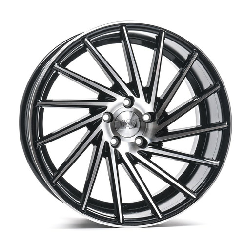 Axe ZX1 Wheels 19.0x8.5 5x115 Black And Polished Face A2i Wheel and Ti
