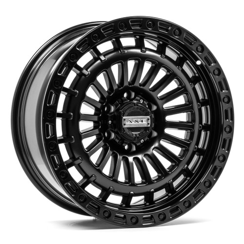 Set 4 17" Axe Wheels Triton Satin Black 17x9 5x5 -15mm Lifted For Jeep Truck Rim