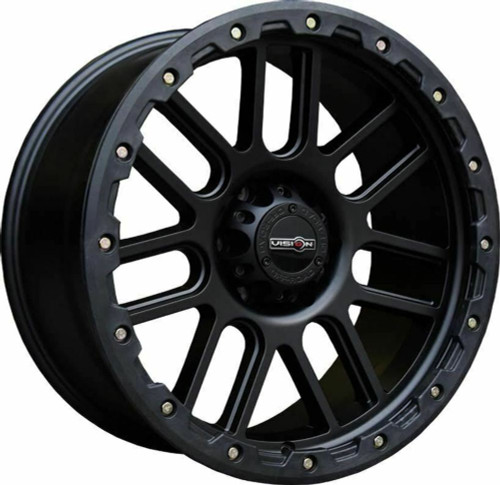 20" Vision Off Road 111 Nemesis 20x9 Matte Black 5x5 Jeep Truck Wheel 0mm 5 Lug