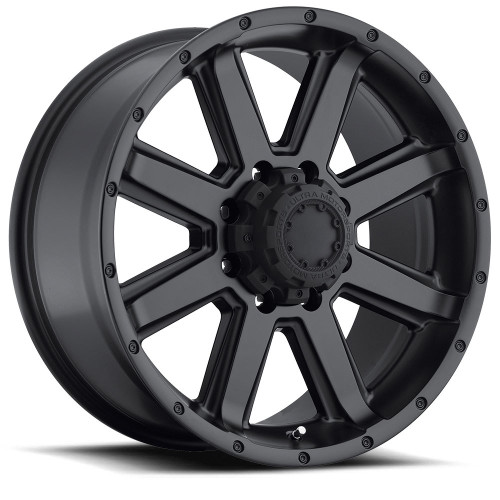 20" Ultra 195SB Crusher 20X9 8x170 Satin Black & Satin Clear Coat Wheel 18mm Rim