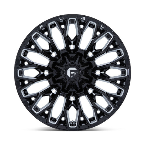 Fuel FC865 Strike 20x9 8x170 Gloss Black Milled Wheel 20" 1mm For Ford F250 F350