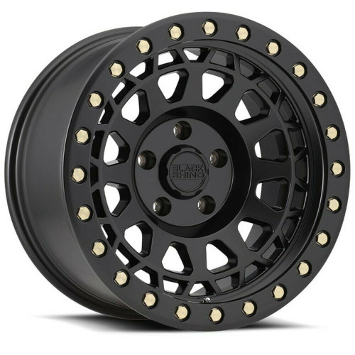 20" Black Rhino Primm 20x9.5 Matte Black W/ Brass Bolts 8x170 Wheel 0mm Rim