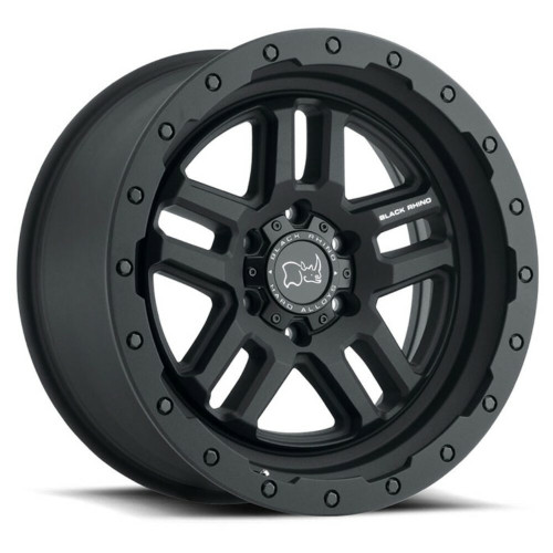 Black Rhino Barstow 20x9.5 6x5.5 Textured Matte Black Wheel 20" 0mm Rim Black Rhino Barstow 20x9.5 6x5.5 Textured Matte Black Wheel 20" 0mm Rim