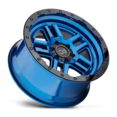 Black Rhino Barstow 20x9.5 6x135 Dearborn Blue W/ Black Ring Wheel 20" 12mm Rim
