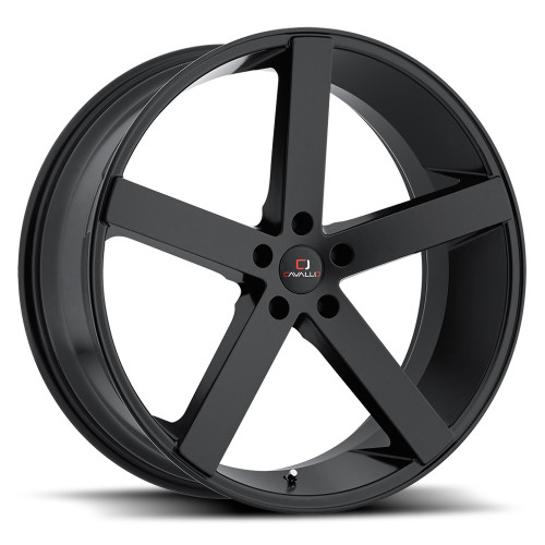 24" Cavallo CLV-5 Gloss Black Wheel 24x9 5x115 15mm Rim
