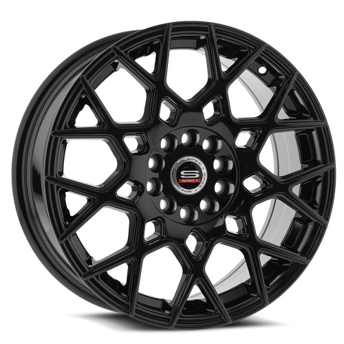 Set 4 18" Spec-1 SP-52 Gloss Black Wheels 18x8 4x100 4x4.5 38mm Rims