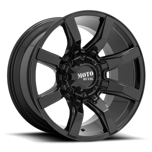 Set 4 22" Moto Metal MO804 Spider 22x10 Gloss Black 6x135 6x5.5 Wheels -18mm Rim
