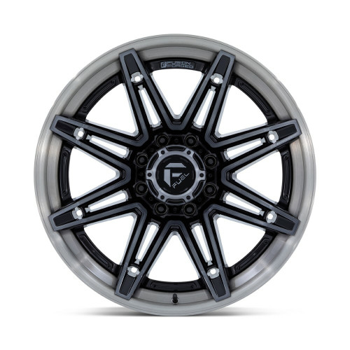 Fuel FC401 Brawl 20x10 6x135 Gloss Black Brushed Gray Tint Wheel 20" -18mm Rim